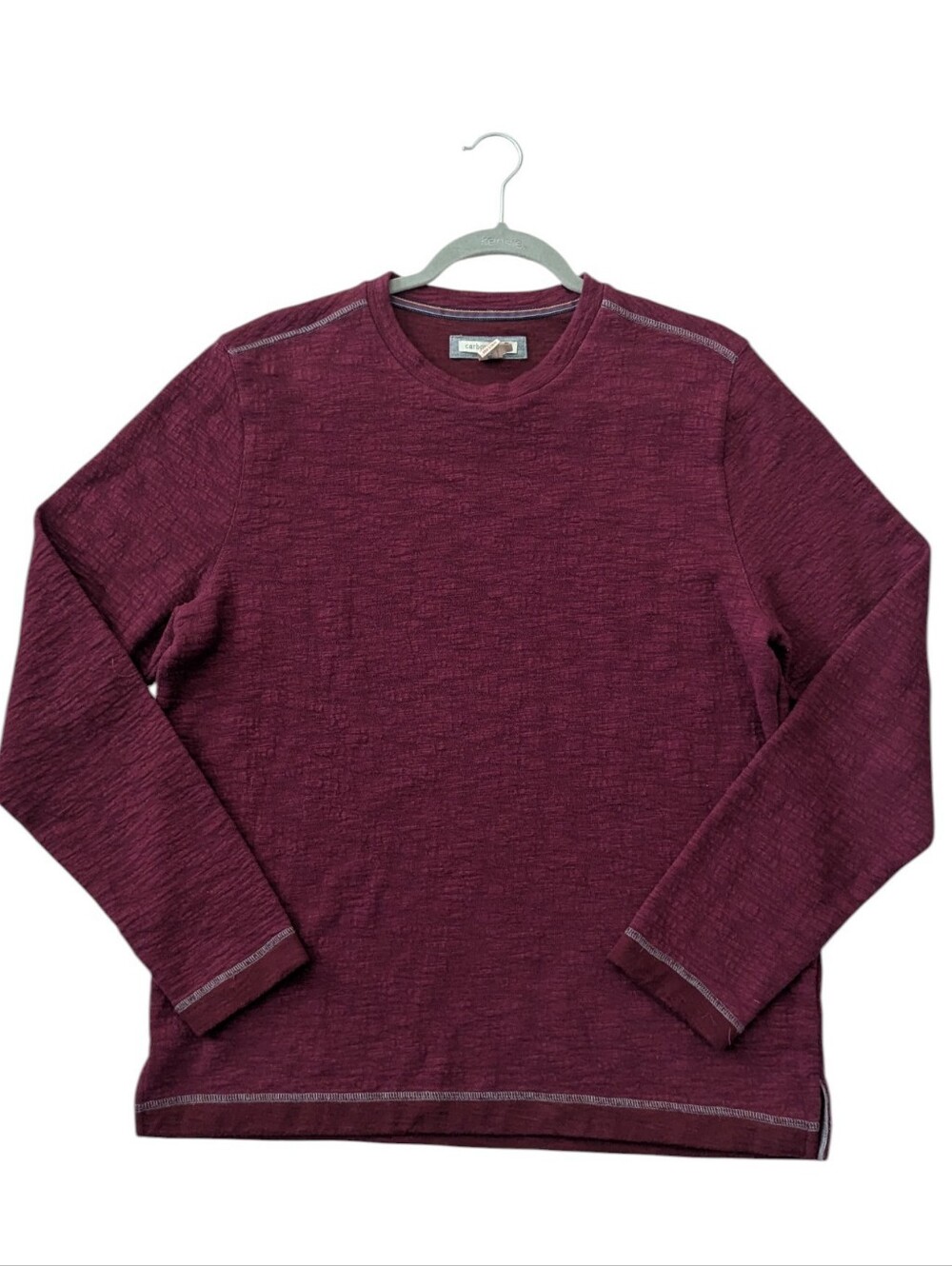 Carbon2Cobalt Men's Red Raglan Pullover Sweatshirt Size Medium